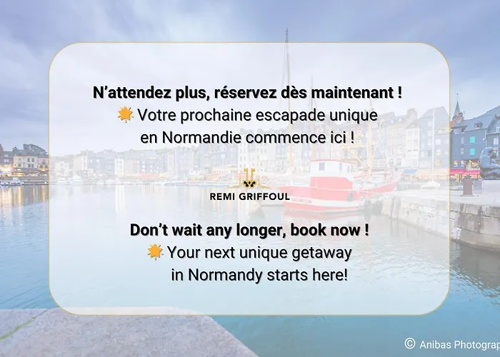 La De Champlain Terrace Center 2 Guests * Honfleur